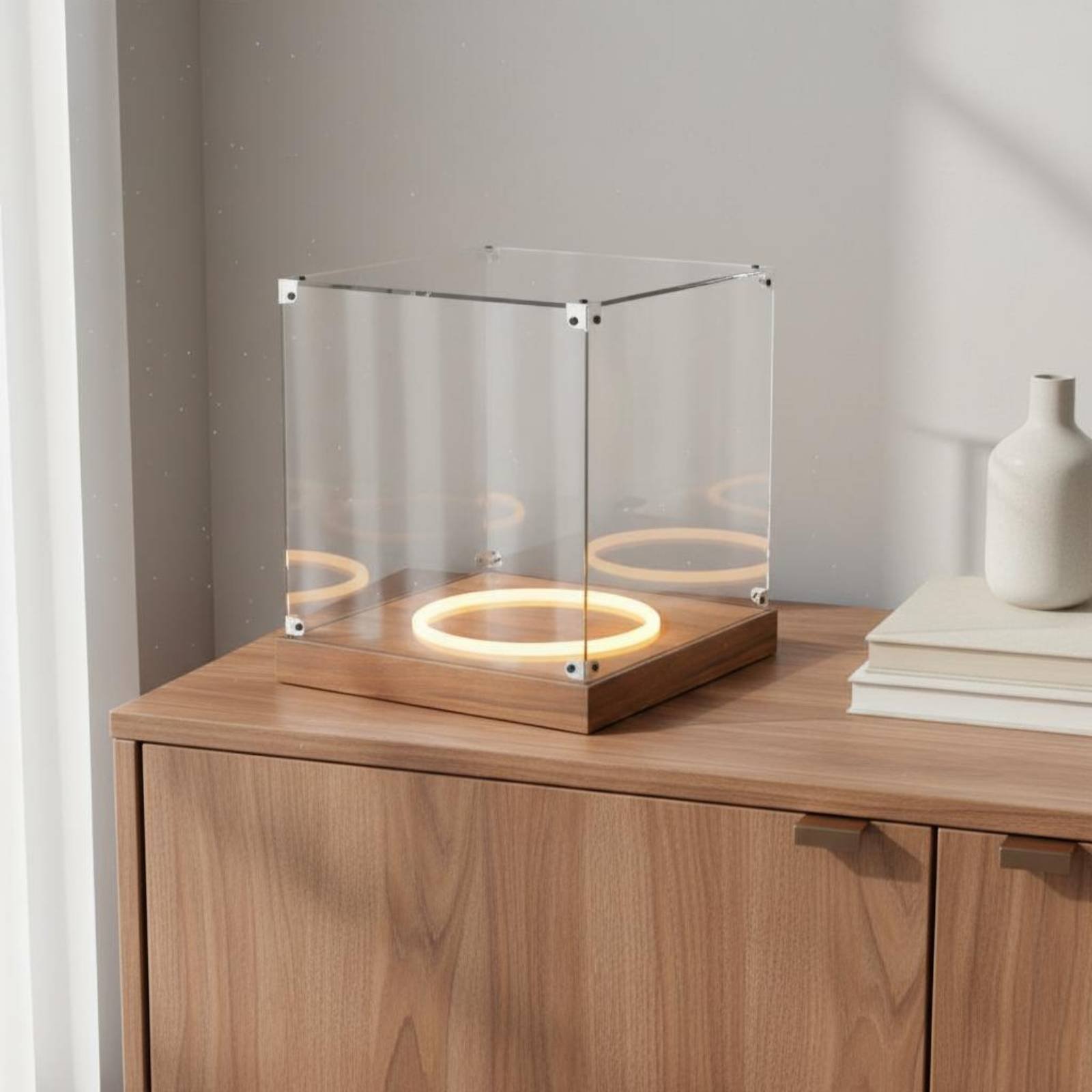 Display Case Acrylic - Acrylic Roundball Display Case High Visual