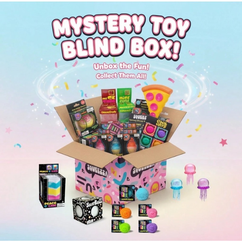 Mystery Box Blind Bag - Cute Food & Ocean Squishy Blind
