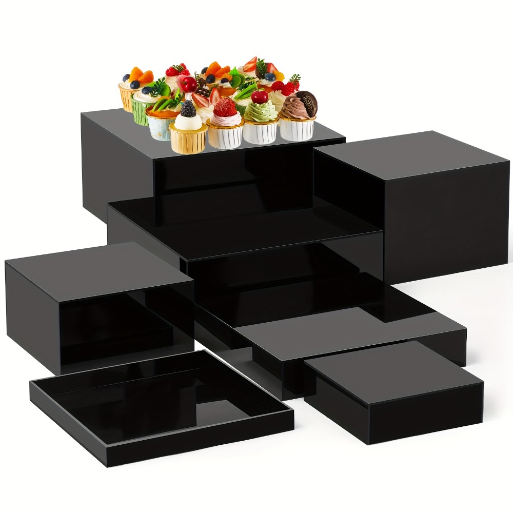 7pcs Buffet Risers Set Acrylic - Display Risers Set avis et prix