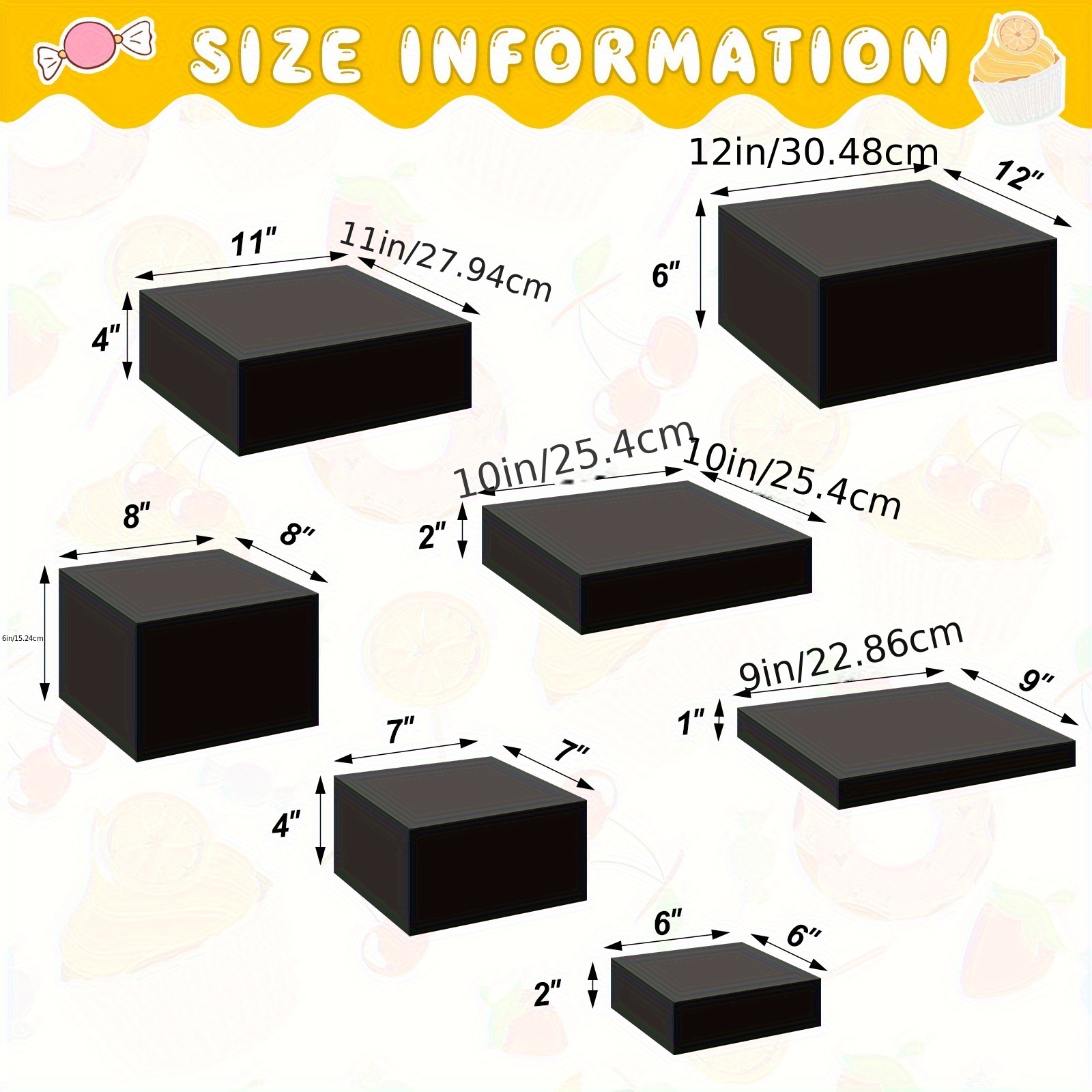 7pcs Buffet Risers Set Acrylic - Display Risers Set avis et prix