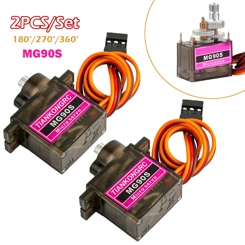 2PCS MG90S Full Metal Gear Mic - Model Airplane Plastic avis et prix