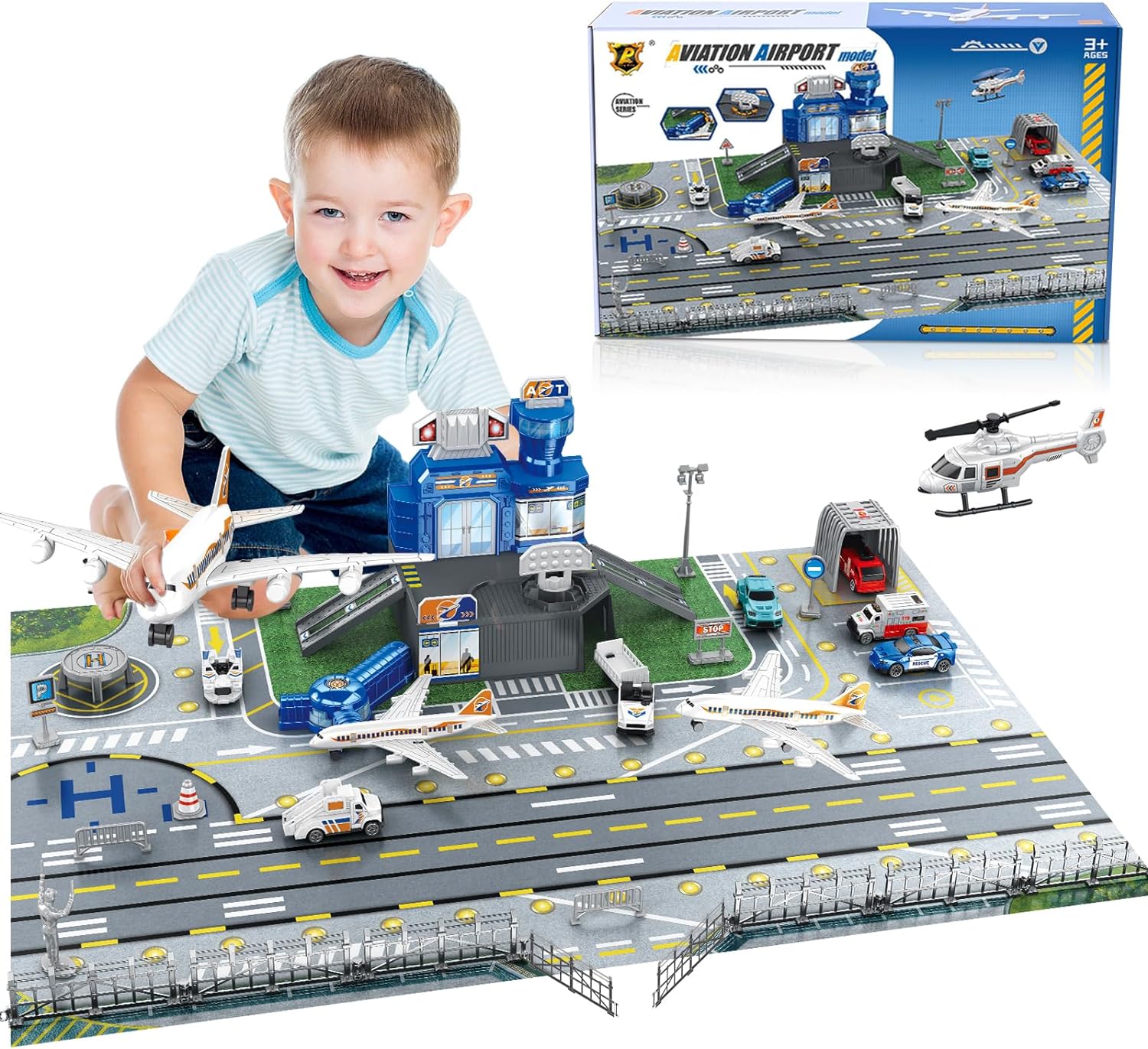 Children's Airport Scene Toy S - Model Airplane Plastic avis et prix
