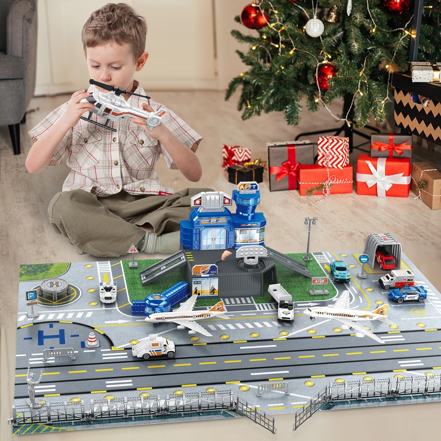 Children's Airport Scene Toy S - Model Airplane Plastic avis et prix