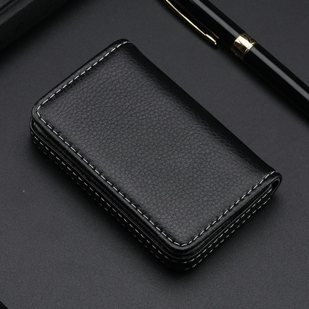 Sized Stitched PU Leather Cred - Card Top Loader avis et prix