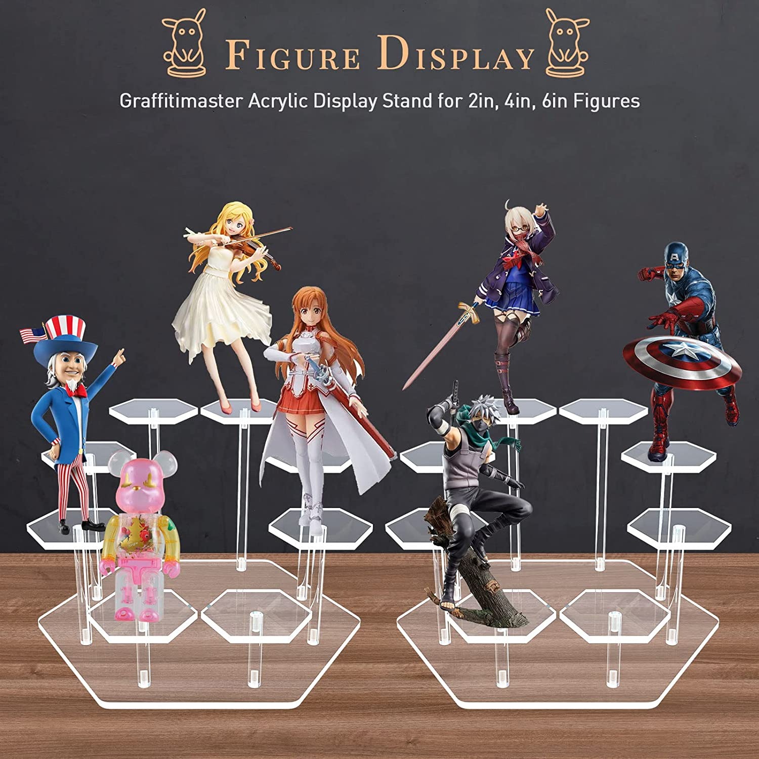 8/9 Tier Acrylic Display Stand - Display Risers Set avis et prix