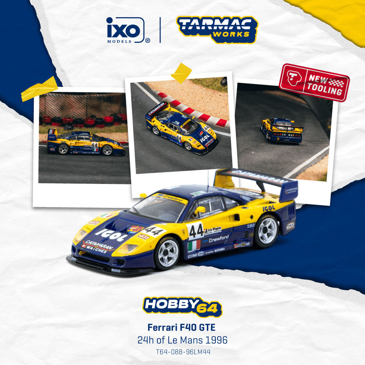 In Stock TW 1:64 Ferrari F40 G - Die Cast Car 1 64 avis et prix