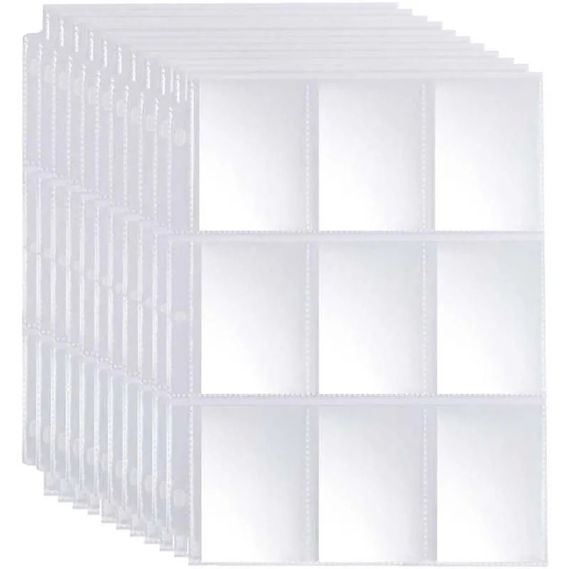 50pcs 9 Pocket Trading Gaming  - Card Penny Sleeve avis et prix