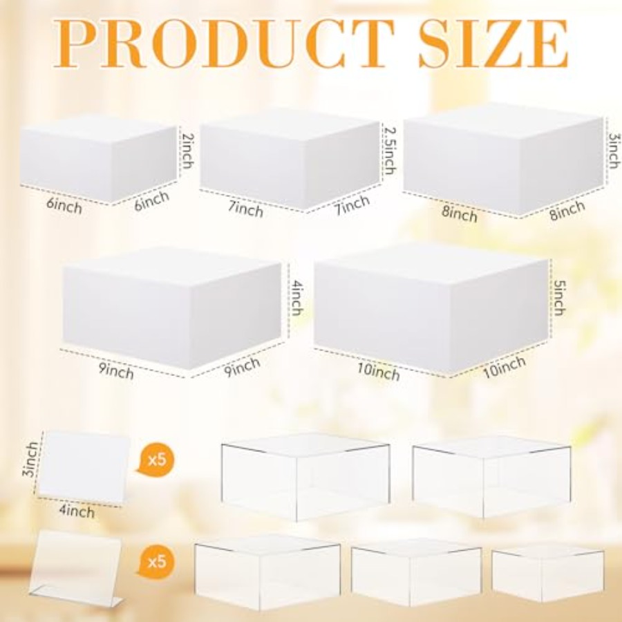 Buffet Risers Set of 10 Acryli - Display Risers Set avis et prix