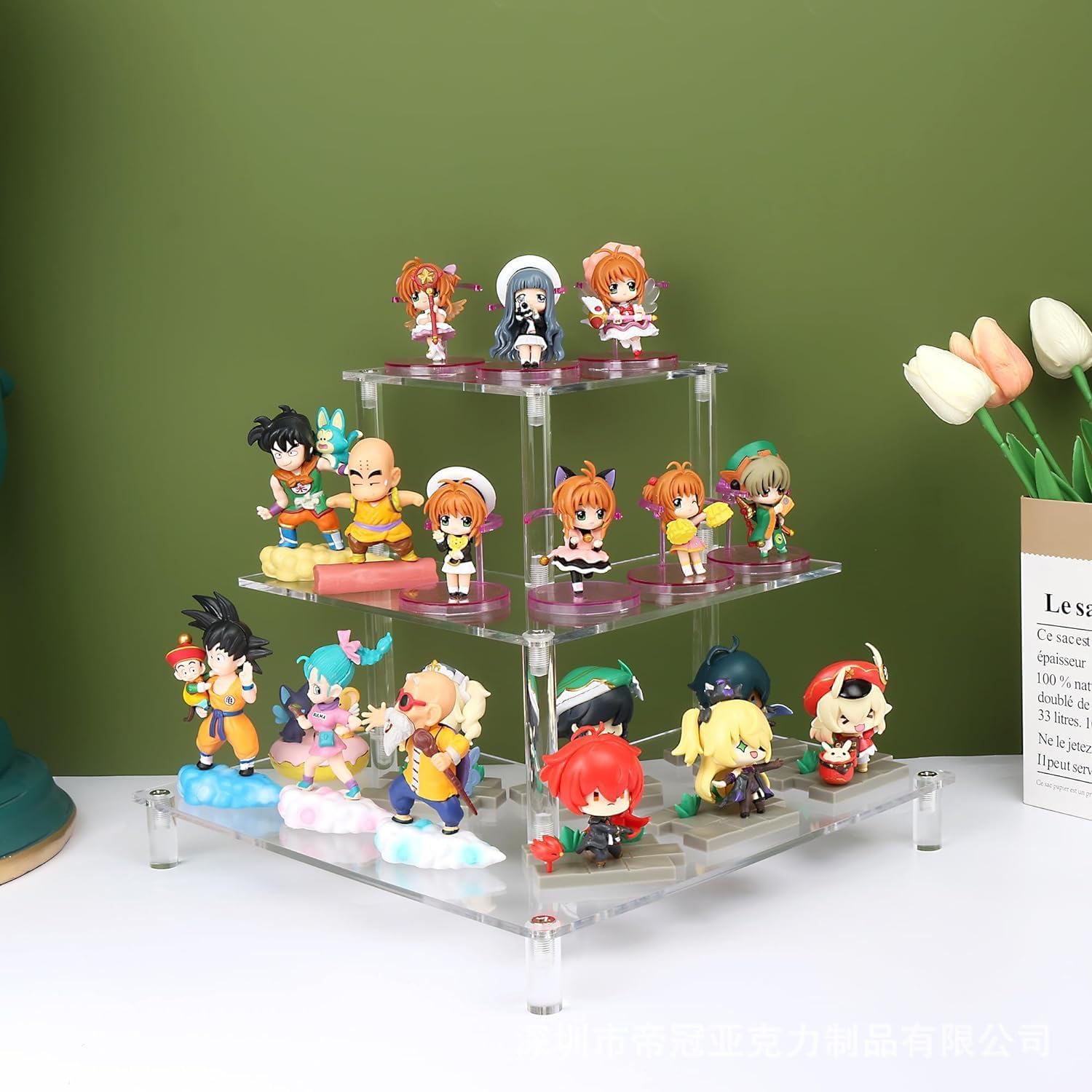 3 Tier Acrylic Display Riser,  - Pop Display Shelf avis et prix