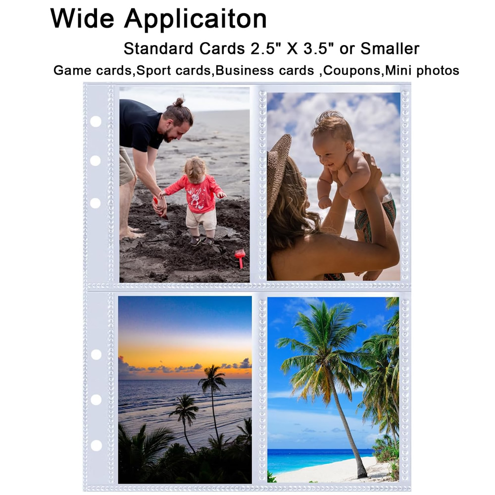 4 Pockets Photo Card Sleeves B - Trading Card Binder avis et prix