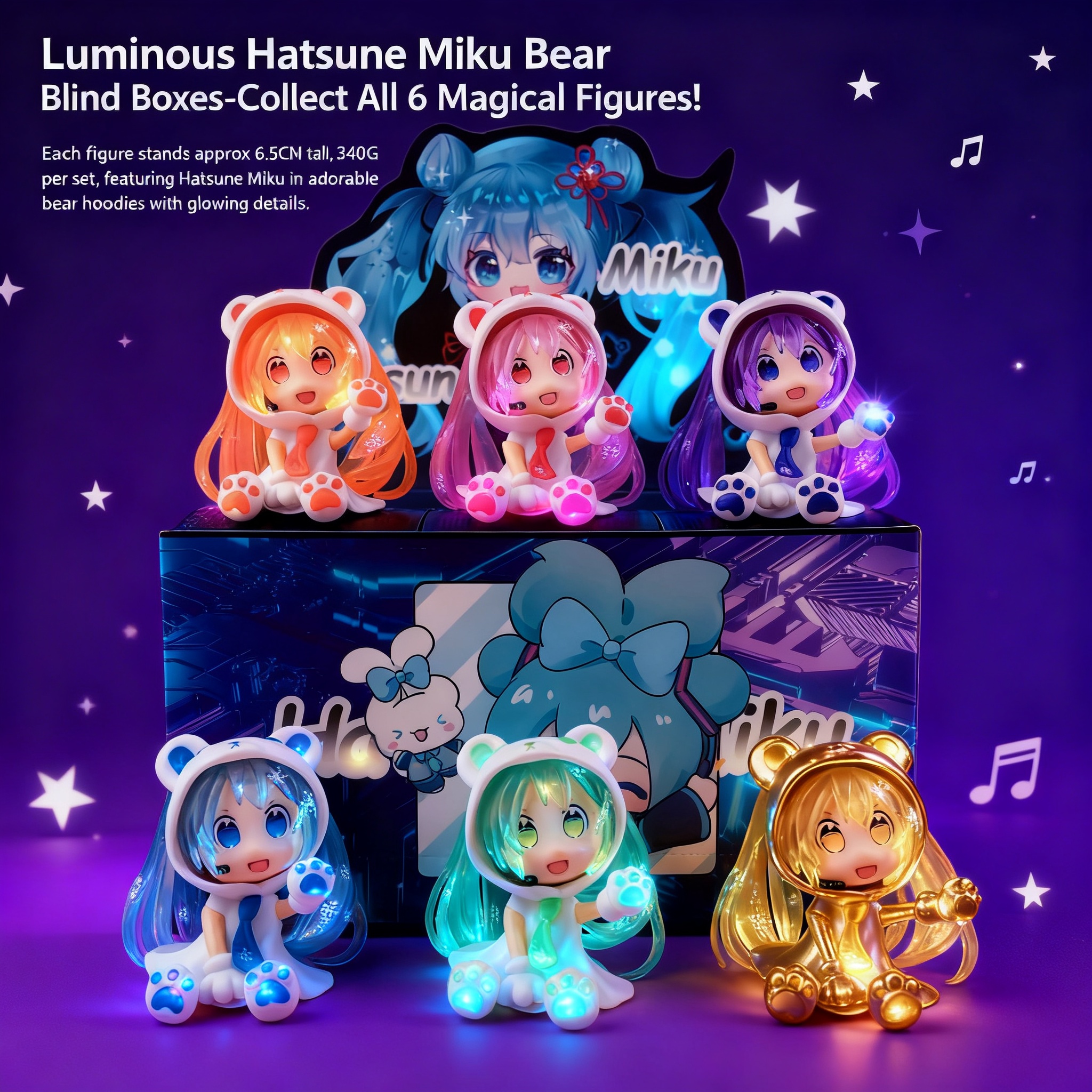Glow in the Dark Hatsune Miku  - Capsule Toy Gashapon avis et prix