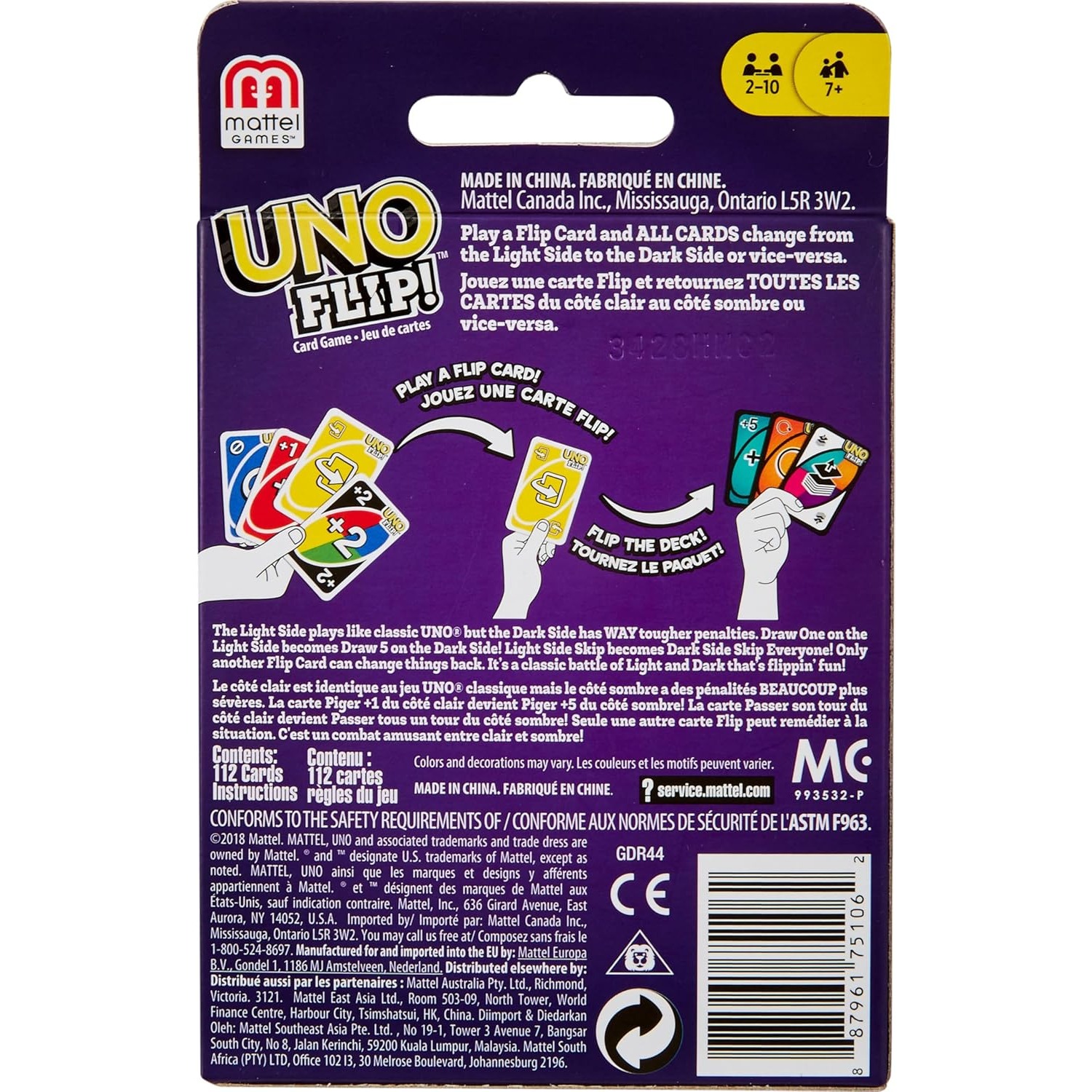 100% Original Mattel UNO Flip  - Graded Card Display avis et prix