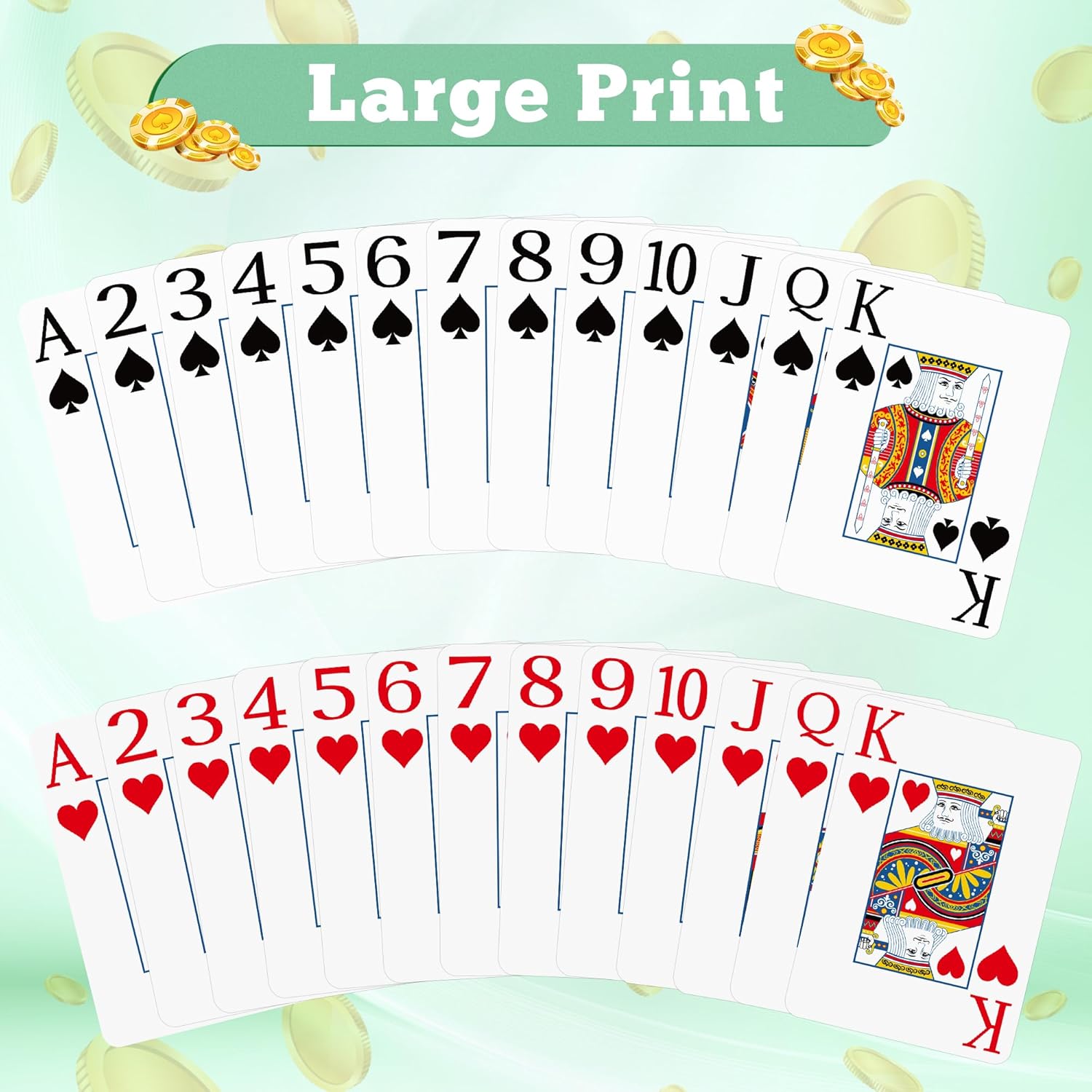 2 Pack Playing Cards | Large P - Graded Card Display avis et prix