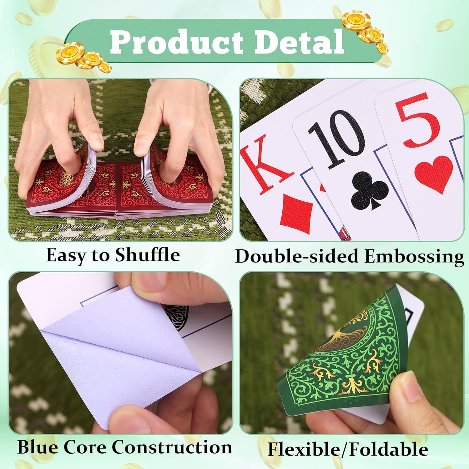 2 Pack Playing Cards | Large P - Graded Card Display avis et prix