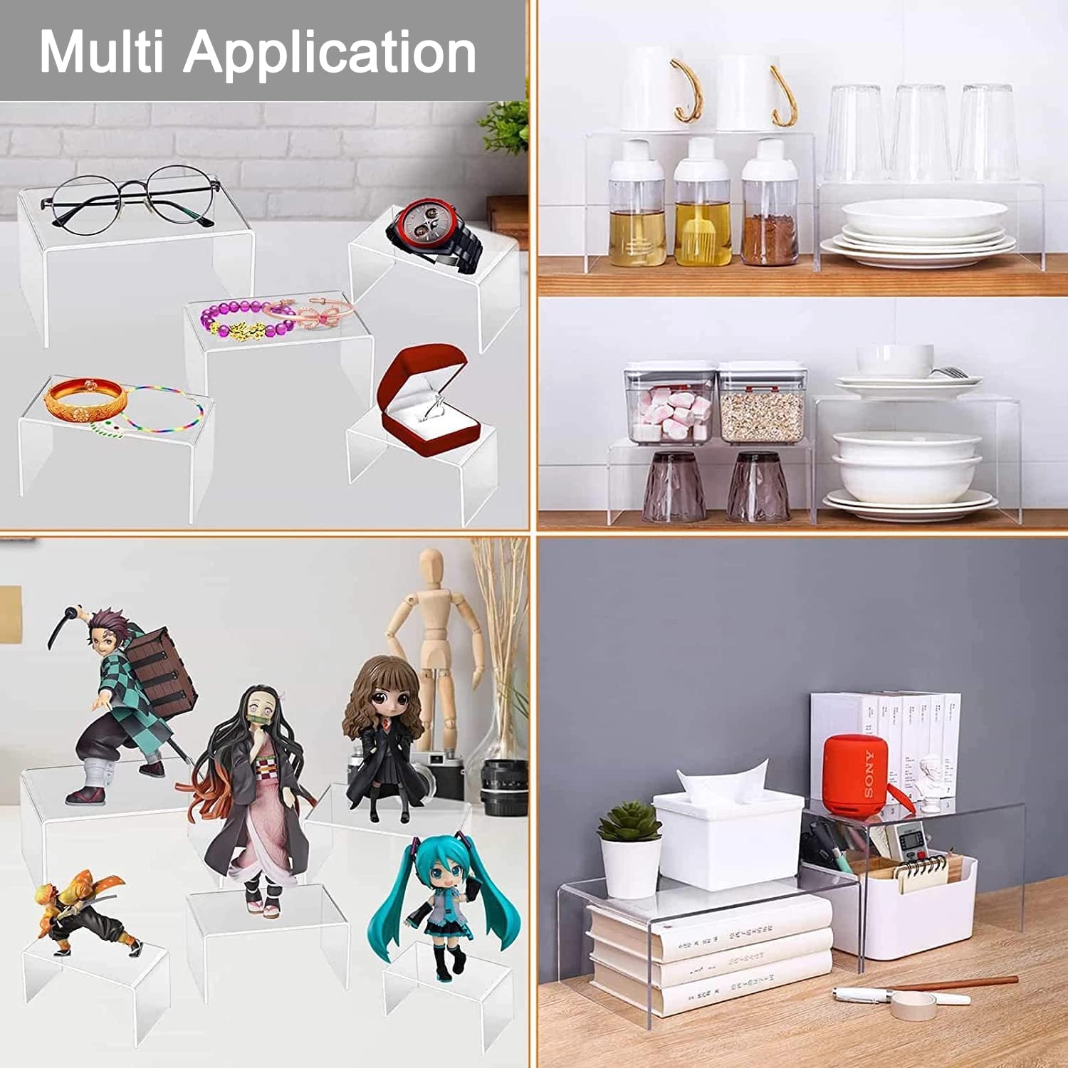 U Shape Acrylic Display Risers - Pop Display Shelf avis et prix