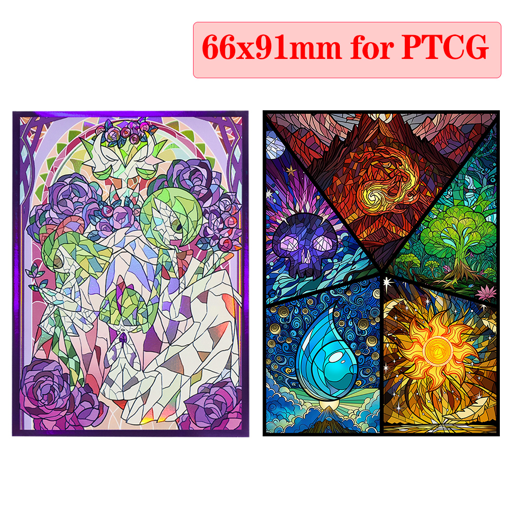60pcs 66x91mm Multiple Styles  - Card Penny Sleeve avis et prix