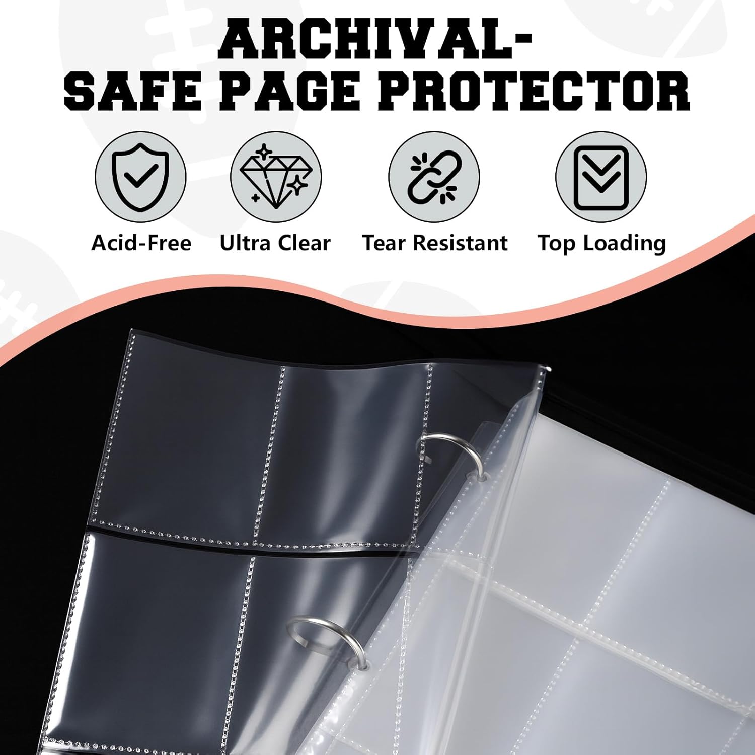 Football Card Binder 9-Pocket  - Trading Card Binder avis et prix