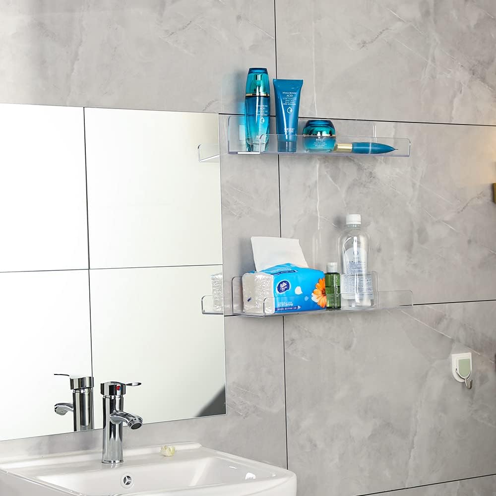 4 Pack Clear Acrylic Floating  - Pop Display Shelf avis et prix