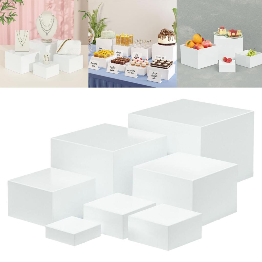7 Pieces Acrylic Cube Display  - Display Risers Set avis et prix