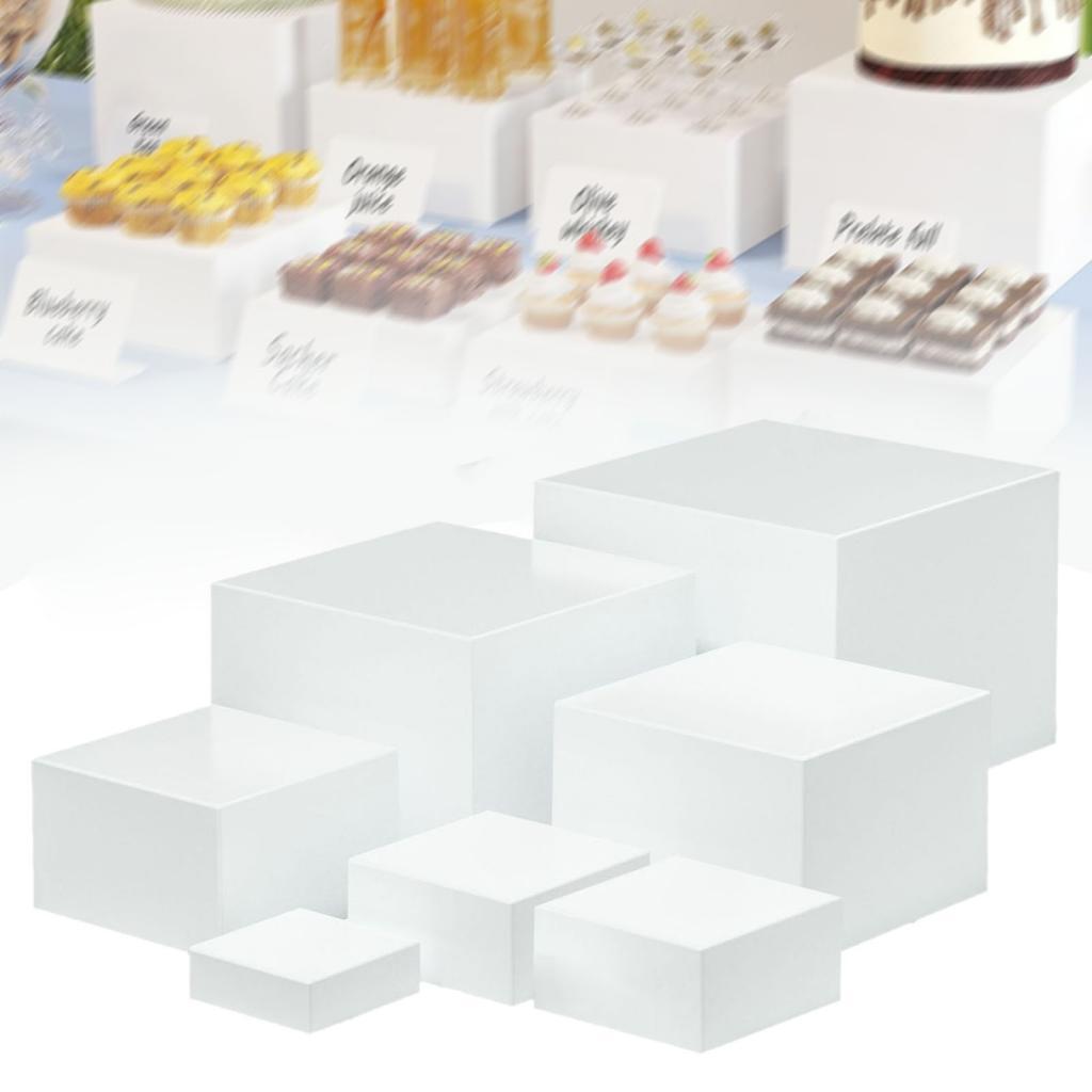 7 Pieces Acrylic Cube Display  - Display Risers Set avis et prix