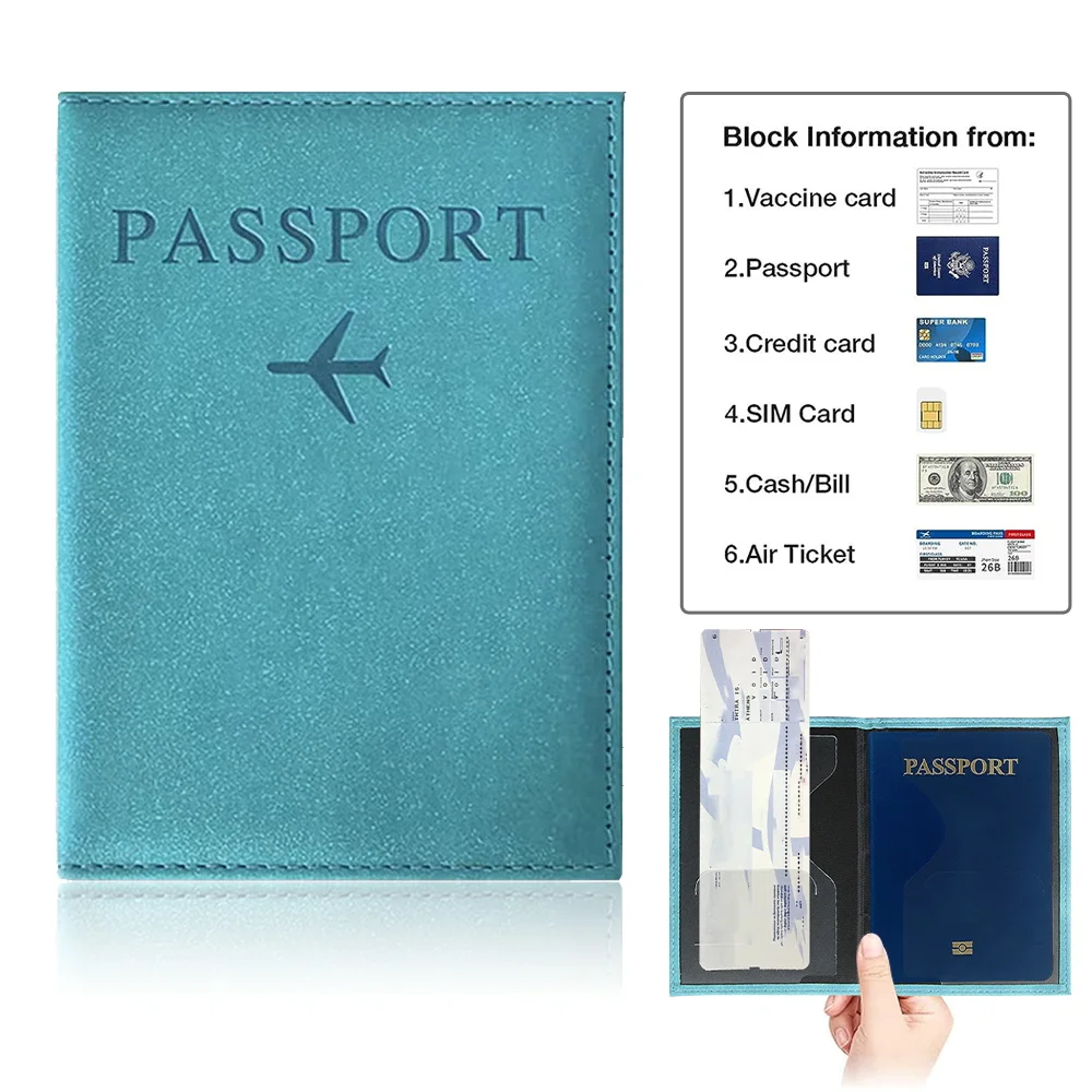 Passport Cover Blue Color Pu P - Card Top Loader avis et prix