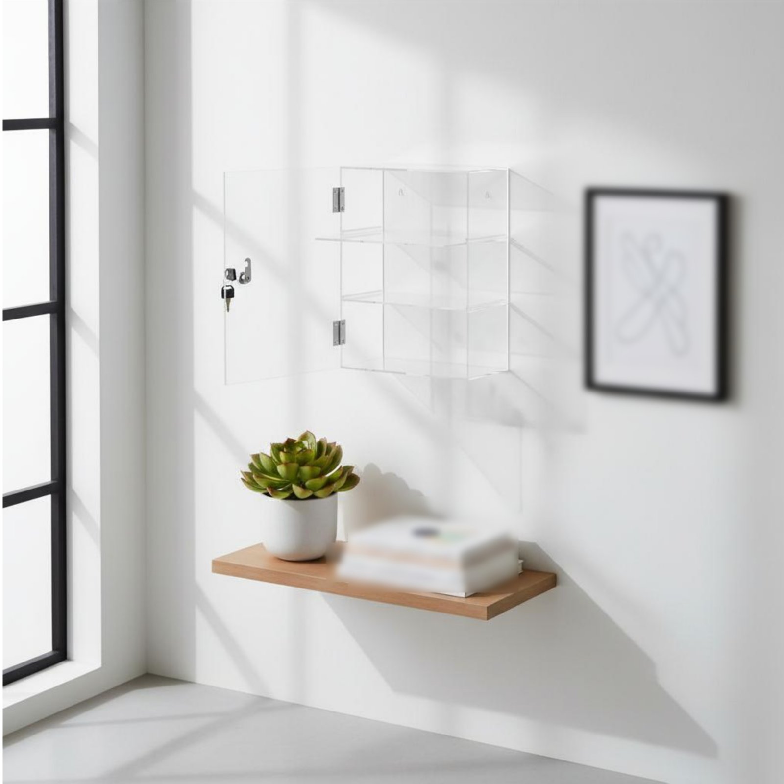 Locking Acrylic Display Case L - Display Case Acrylic avis et prix