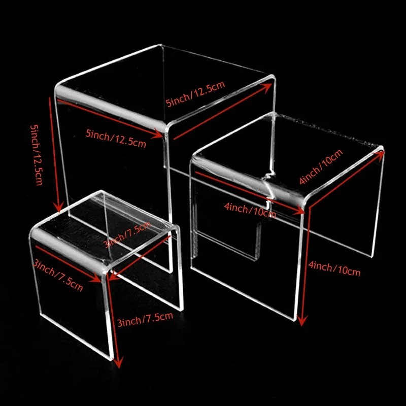 6pcs/Set Acrylic Display Stand - Display Risers Set avis et prix