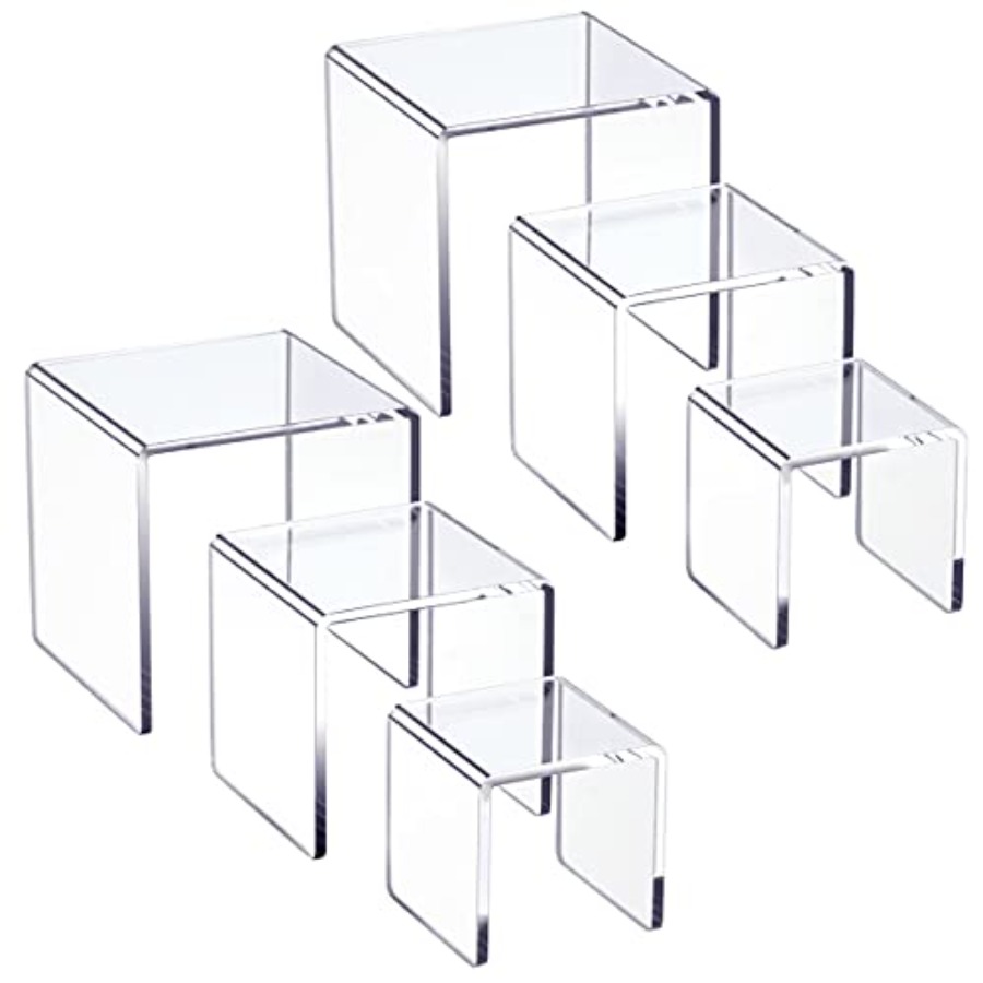 Clear Acrylic Display Risers 2 - Display Risers Set avis et prix