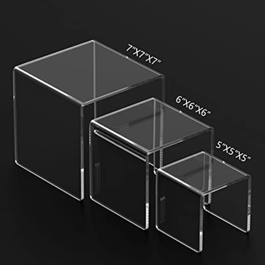Clear Acrylic Display Risers 2 - Display Risers Set avis et prix