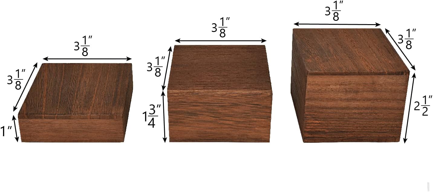Wooden Display Risers Set - 3  - Display Risers Set avis et prix