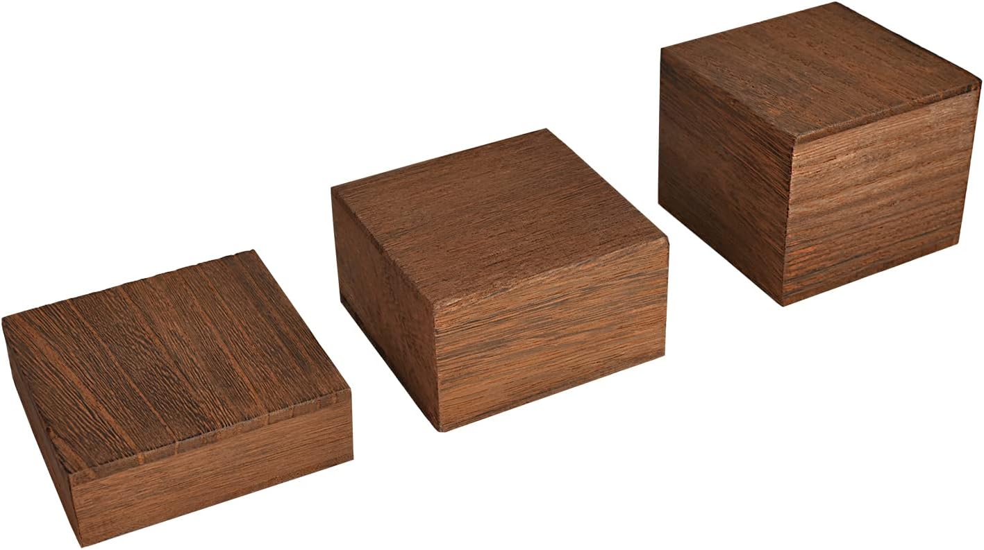 Wooden Display Risers Set - 3  - Display Risers Set avis et prix