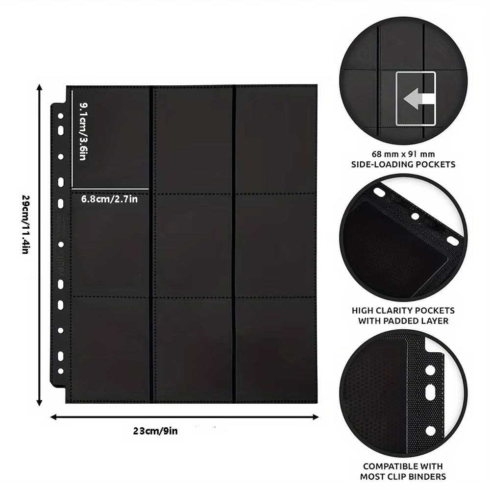 10Pack Black 9-Pocket A4 Tradi - Trading Card Binder avis et prix