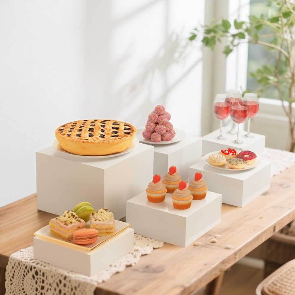 【8Pcs】 Buffet Risers,Dessert T - Display Risers Set avis et prix